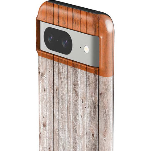 Ireland Flag Dark Wood Google Pixel 8 Impact Case